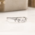 thumbnail image 4 of Wedding Ring Vine Leaves 18K White Gold Moissanite Rings for Women, 4 of 5