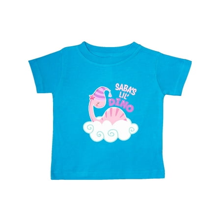 

Inktastic Saba s Lil Dino with Cute Pink Baby Dinosaur Gift Baby Boy or Baby Girl T-Shirt