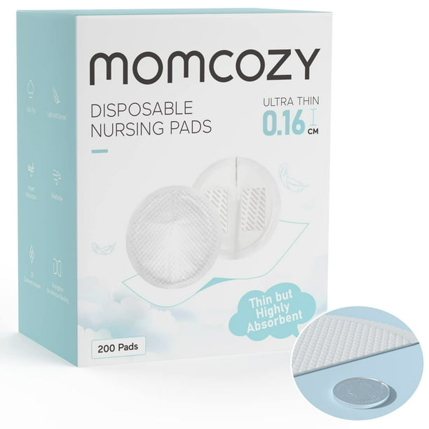 Almohadillas de lactancia desechables Momcozy ultrafinas, 200 unidades