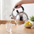 thumbnail image 3 of SUSLAS 2.64 qt Stainless Steel Whistling Tea Kettle for Stovetop, Silver Vintage Tea Pot, 3 of 9