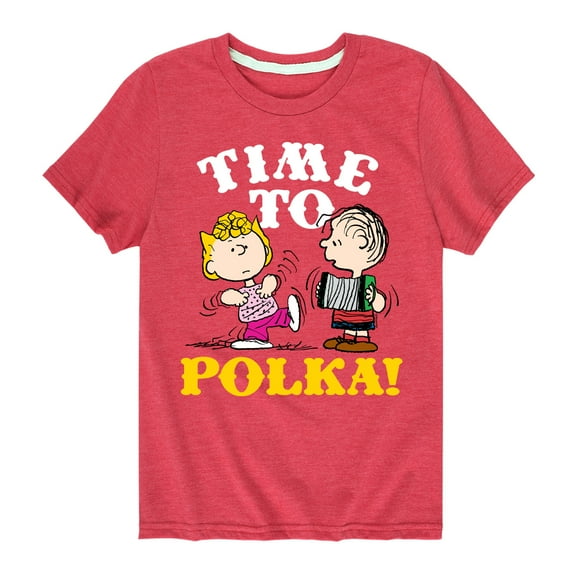 Peanuts - Time To Polka - Toddler & Youth Short Sleeve Graphic T-Shirt