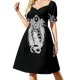 thumbnail image 3 of Lindo vestido de flores de primavera y verano de manga corta, vestidos cortos, vestidos atrevidos, estilo coreano., 3 of 7