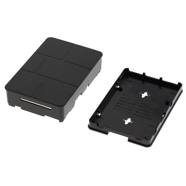 2 Piezas Caja Protección ABS Tornillo Complimentos Fácil Instalación Conveniente Duradero Hugo Caja de ABS con ventilador de refrigeración