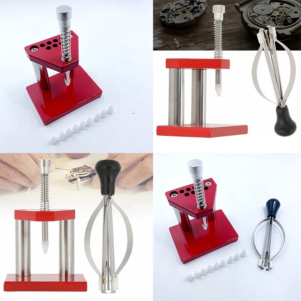 Watchmaker Hand Tapping Machine US 1-2 Set Watchmaker Hand Presser Lifter Puller Plunger Remover Repair ...