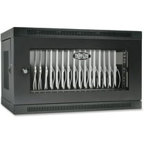 Tripp Lite Charging Sync Station Wall Mount 16-Port USB Tablet Ipad Android Wall Mountable, Desktop, Countertop, Floor - Steel - Black