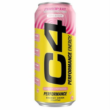 C4 Performance Strawberry Blast Energy Drink Can 16 fl oz
