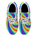 thumbnail image 2 of Unisex Fashion Rainbow Shoes, LGBT Sneakers for Men Women, Lightweight Breathable Running Walking Shoes White Size 11.5, 2 of 7
