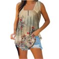 thumbnail image 1 of T-shirts pour Femmes Mode Femmes Imprimé Débardeurs Confortables Légers Camisole T-Shirt T-Shirt Imprimé Machine, 1 of 7