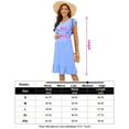 thumbnail image 5 of Yesfashion Women's Maternity Summer Casual Short Sleeve Dress Front and Back Dresses for photography, 5 of 5
