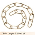thumbnail image 2 of Uxcell 24" Long Hook Rings Connectors Pendant Light Fixture Chain Dark Gold 1 Set, 2 of 5