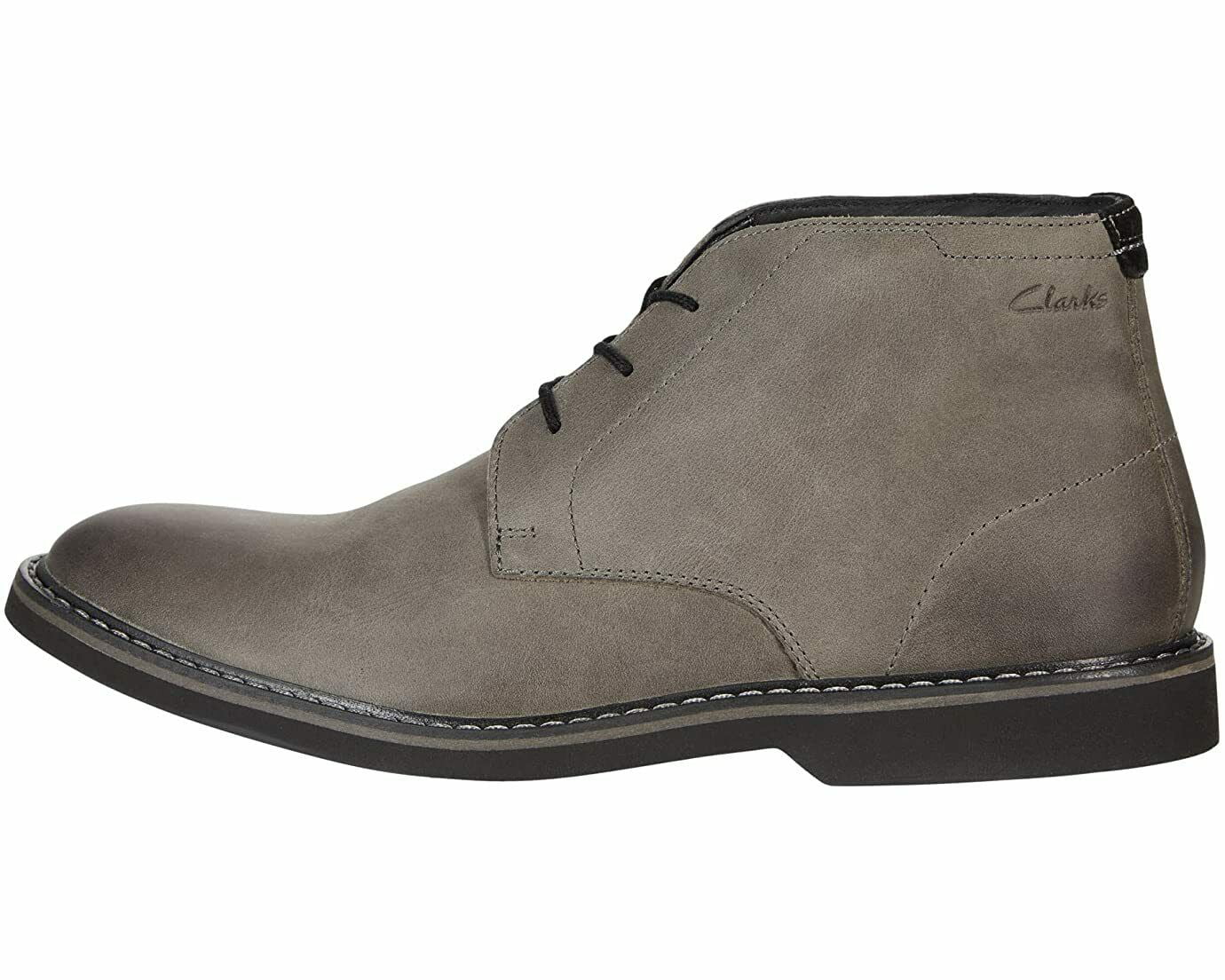 Men's Shoes Clarks ATTICUS LT MID Chukka Boots 61364 DARK GREY LEATHER