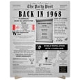 thumbnail image 1 of The Party Post 56th Birthday Party Decorations Poster Born in 1968, 1 of 5