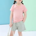 thumbnail image 3 of Hiijoy Toddler Girls Casual Active Shorts Cotton Pull-On French Terry Shorts, Sizes 3-4T, 3 of 5