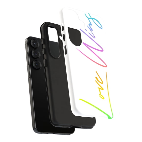For Samsung Galaxy S25 Plus, Dual-Layer, Love Wins Print, USA