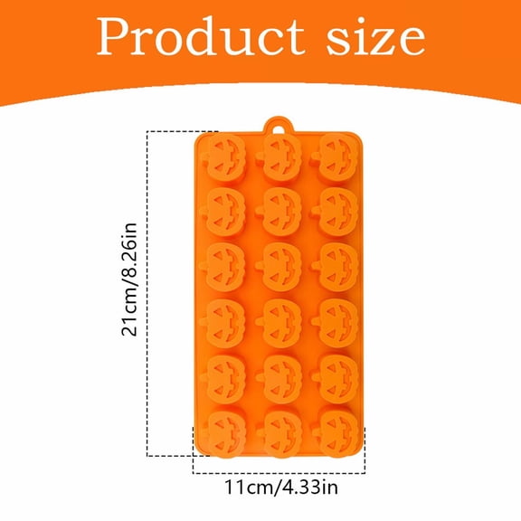 Solivara Halloween Pumpkin Silicone Baking Set Non Stick Chocolate Jelly Fondant Cake For Party Gift With Bat Shape(E,One Size)