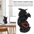 thumbnail image 4 of Exquisite Carving Unique Dragon Design Illuminated Lava Effect Resin Construction Versatile Application Fighting Dragon Statue with Light for Home Ornament  Decor, 4 of 8