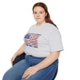thumbnail image 7 of USA Land that I Love American Flag July 4 US Unisex Ultra Cotton Tee, 7 of 7