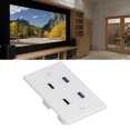thumbnail image 4 of Wall Outlet, No Welding Easy Installation USB3.0 Wall Panel  For Home Theater For Home, 4 of 8