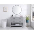 thumbnail image 6 of 42 inch single bathroom vanity in gray with backsplash, 6 of 8