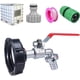 thumbnail image 4 of Grifo de tanque de 1000 L, 1/2 pulgadas, montaje de depósito de 1000 litros, adaptador de tanque de aleación de aluminio, S60x6 IBC IBC Grifo Cube, Obinet de jardín con adaptador de plástico, para, 4 of 5