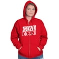 thumbnail image 4 of Goal Digger Overachiever Funny Zip Up Hoodie Men's Women's Brisco Brands X, 4 of 6