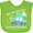 Apple Green, variant on Inktastic Book My Reservation I'm Going to Grandma and Grandpa's Boys or Girls Baby Bib