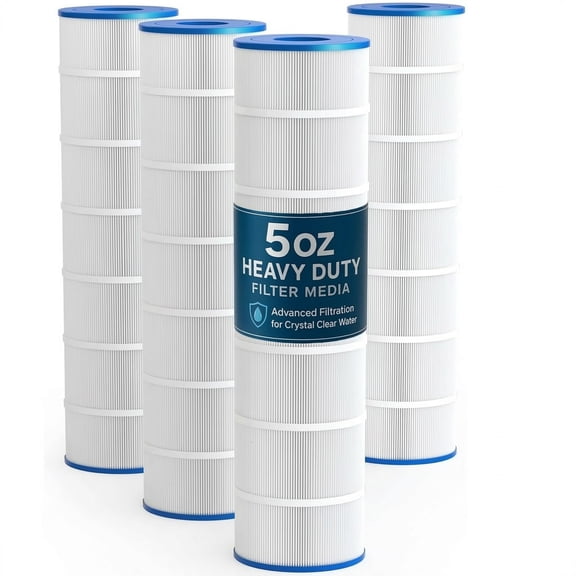 Upgraded 5oz C5030 Pool Filter Cartridges, Compatible with Hayward SwimClear C5025/C5020/C5000/C5030, Replacement for Pleatco PA131, CX1280XRE, 4-Pack, 524 Sq.Ft, Premium Media