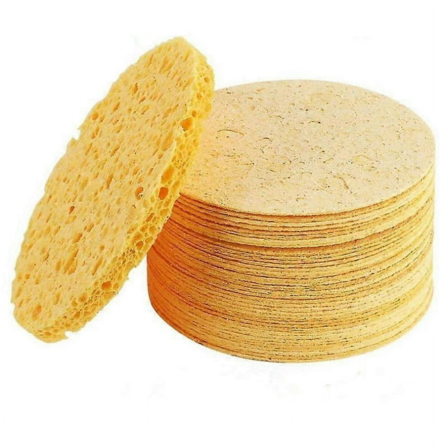 50 esponjas exfoliantes faciales de lufa, almohadillas limpiadoras, esponjas exfoliantes, esponjas limpiadoras faciales, esponjas de baño, almohadillas de limpieza, amigables con el exfoliante.