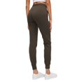 thumbnail image 2 of Pantalones de Yoga de Cintura Alta para Mujer con Puños Ajustables con Cordón y Bolsillos, Ideales para Correr o Hacer Ejercicio. Verde Oscuro L, 2 of 7
