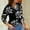 Black, variant on Warm Tops Fashion Women Causal Knitting Long Sleeve Printing V-neck Tops Blouse T-Shir Women Outfits on Clearance