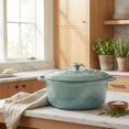 thumbnail image 2 of Olla holandesa Zulay Kitchen 6.4 L de hierro fundido esmaltado, 2 of 9