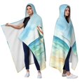 thumbnail image 2 of Beach Rooster Wearable Blanket Hoodies for Women Men Adults Rooster Lovers Soft Cozy Funny Roosters Hooded Blankets for Couch Home Decor Birthday Gifts 60×80 Inch, 2 of 5