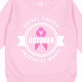 thumbnail image 3 of Inktastic October Breast Cancer Awareness Month Badge Toddler Sweatshirt, 3 of 4