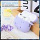 thumbnail image 4 of 1 funda para auriculares Airpod Pro 2 con bonito patrón de estrellas adornado con estrellas moradas. JM, 4 of 5