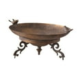 thumbnail image 2 of Garden Bath Bath Bowl Alimentador de aves Paisaje Estación de alimentación de patio de inauguración de la casa Bandeja de hierro para la cubierta de, 2 of 8