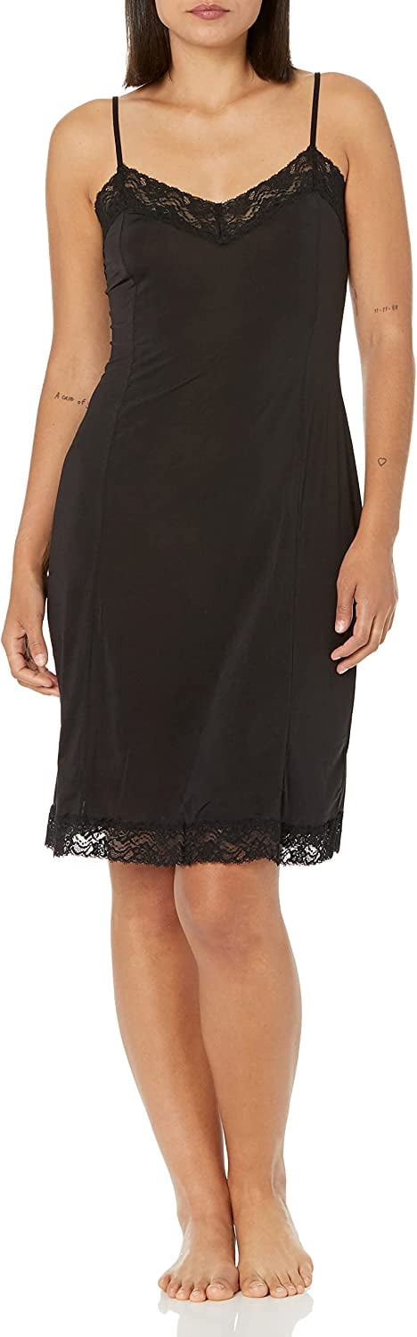 Jones New York Women's Silky Touch 38 Spaghetti Strap Anti-Cling Full Slip W/Lace - Walmart.com