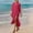 #538-Hot Pink, variant on Haivin Woman's Solid Color Bamboo Cotton Sun Shirt with Turn-Down Collar, Lightweight Sun Protective Beach Cover-Up for Bikini and Daily Wear