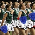 thumbnail image 4 of SHAR Cheerleader Pompoms Set - 14 Metallic Foil Hand Flowers - Perfect for Cheering Ball Dance, 4 of 5