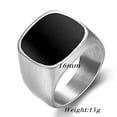 thumbnail image 4 of 16MM Black/Gold/Silver Ancient Band Men Women's 316 Stainless Steel Ring Sz 7-12, 4 of 6