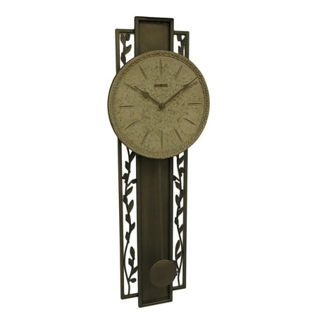 - Howard Miller Trevisso Antique Platinum Finished Pendulum Wall Clock