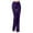 Purple, variant on Womens Pants Elastic Waist Solid Low-Waist Loose Drawstring Sport Long Trousers Dressy Casual Blue XL
