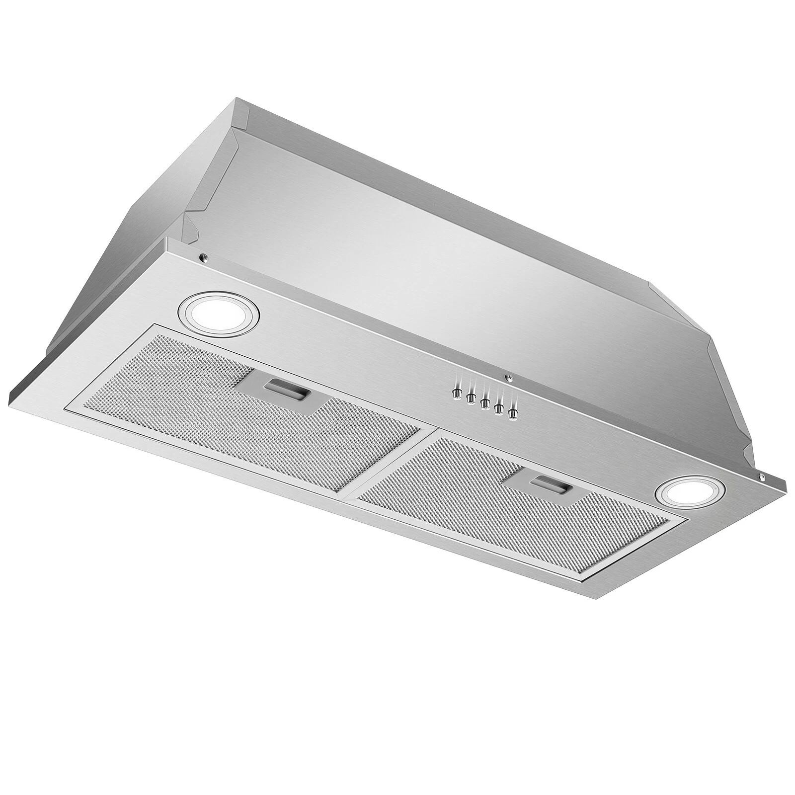 30 inch Built in Range Hood Stainless Steel 600 CFM Integrated Range hood Kitchen Cooking Vented Hoods