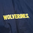 thumbnail image 6 of Men's Mitchell & Ness Navy Michigan Wolverines Anorak Vintage Logo Half-Zip Hoodie Jacket, 6 of 6