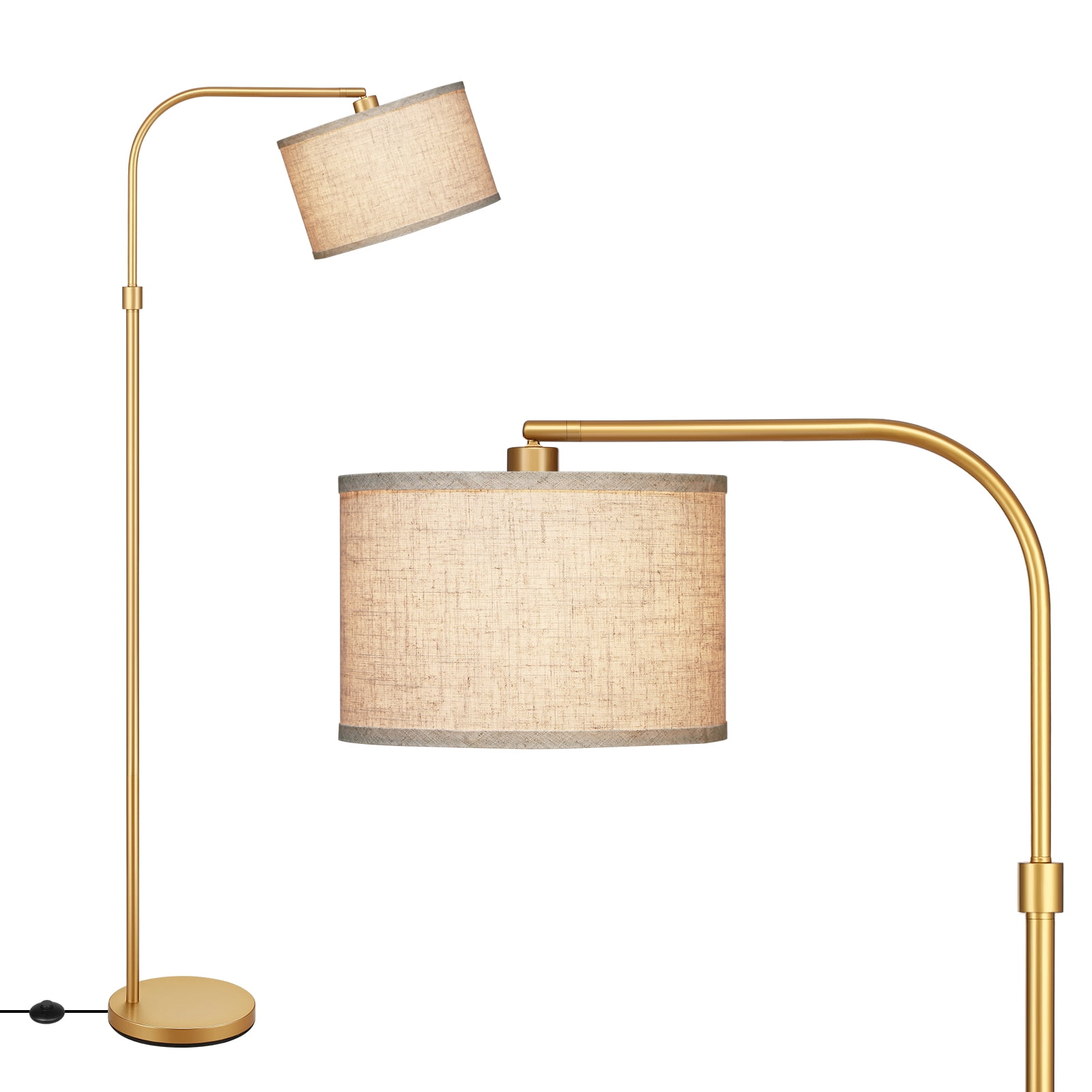 EDISHINE 62 inch Modern Arched Floor Lamps for Living Room, Arc Corner