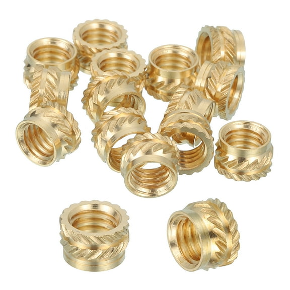 26 Pcs Threaded Inserts, M6 Brass Heat Set Insert for 3D Printing, M6x8x5mm