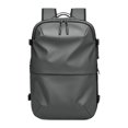 thumbnail image 4 of Mochila de viaje portátil transpirable con correa ajustable para ordenador portátil de 17 pulgadas Gris oscuro, 4 of 8