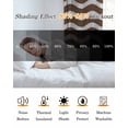 thumbnail image 5 of Brown White Blackout Curtains, Light Blocking Print Window Curtains, Modern Abstract Waves Water Ripple Striped Thermal Insulated Window Drapes for Living Room Kitchen Cafe 2 Panels, 55"W x 39"L, 5 of 9