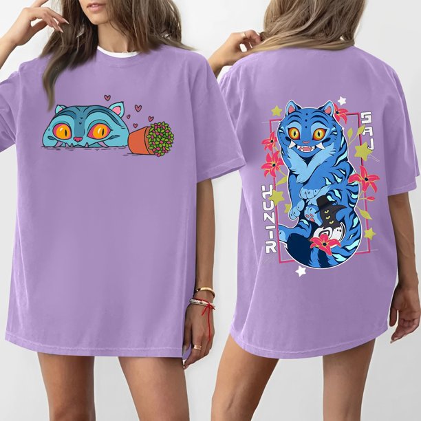 Pop cazadora para niña Boys Girls Fashion Round-Neck Group Panels T Shirt (Purple)