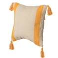 thumbnail image 5 of 16" Handwoven Cotton Throw Pillow Cover with Side Stripes, 5 of 5