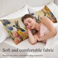 thumbnail image 5 of Vintage Hummingbirds Body Pillow Covers 20"x60", Spring Farmhouse Country Flowers Soft Brushed Microfiber Breathable Throw Pillow Covers, Pillowcase with Zipper for Couch Sofa Bedroom Living Room, 5 of 9